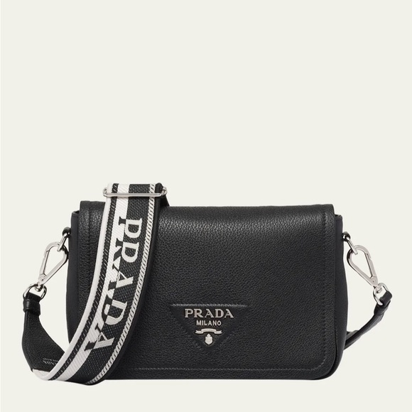 Prada Small Logo Soft Leather Shoulder Bag - Picture 1 of 4